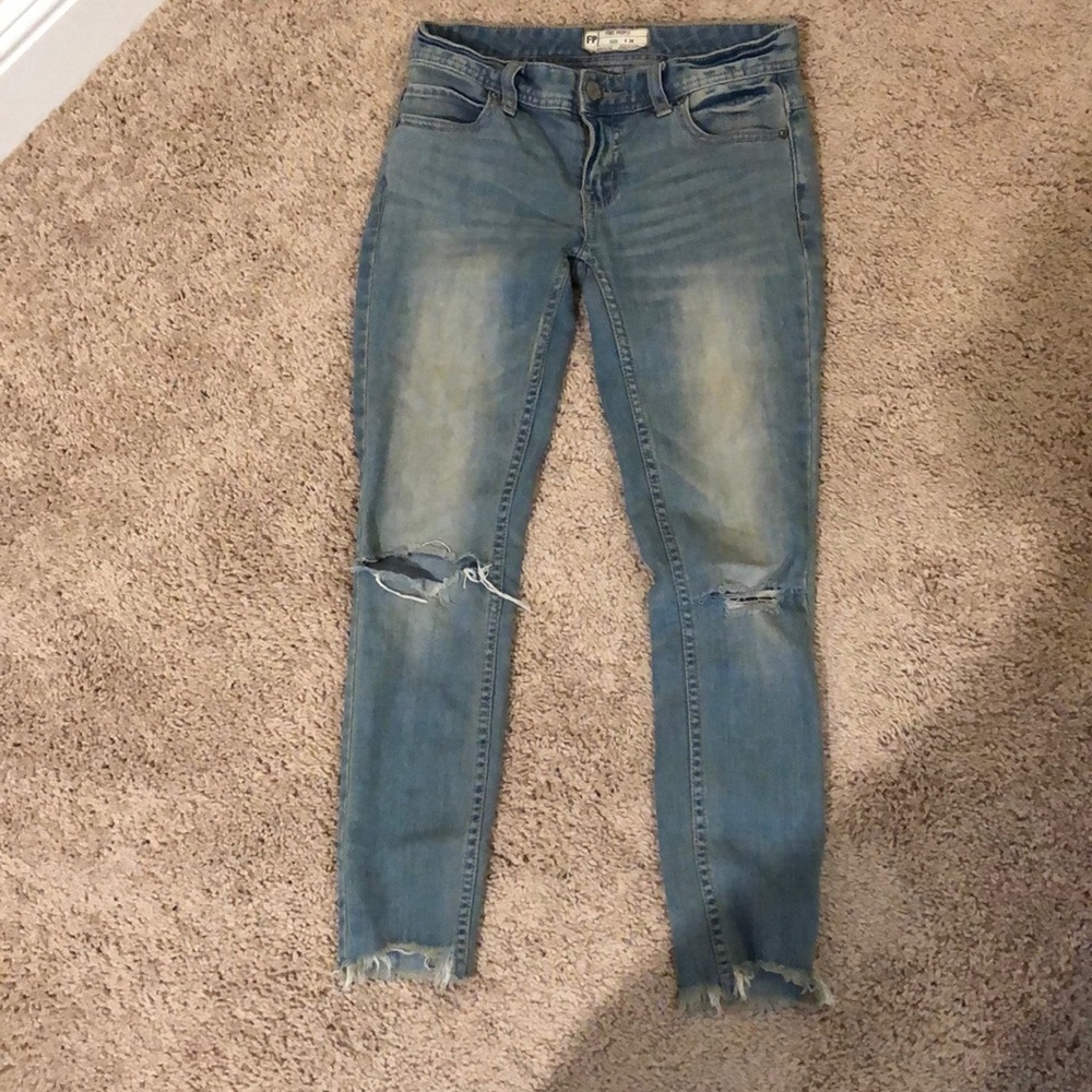 Free people cropped jeans